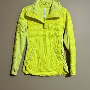 Lululemon Yellow Quilted Jacket